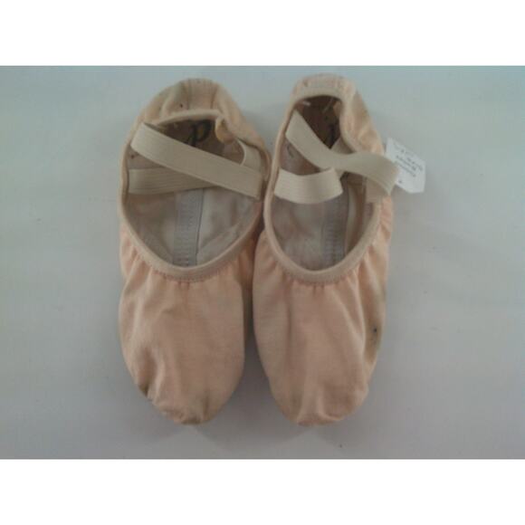 Dance Ballet Shoes DanzNMotion 496 Pink 2M Youth Split Sole Canvas - Picture 1 of 2